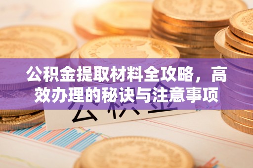 秦都公积金提取材料全攻略，高效办理的秘诀与注意事项