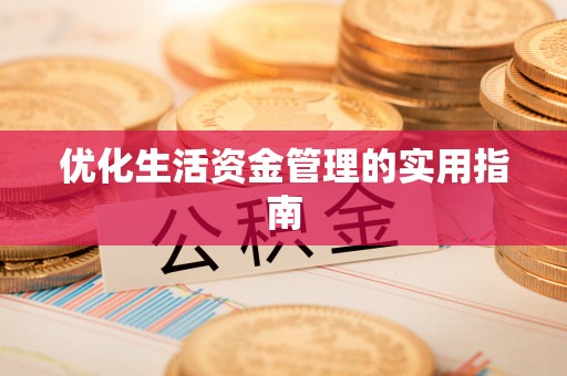 秦都优化生活资金管理的实用指南